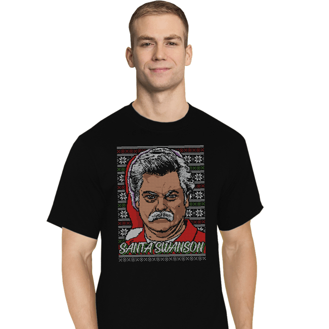 Shirts T-Shirts, Tall / Large / Black Santa Swanson