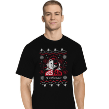 Load image into Gallery viewer, Shirts T-Shirts, Tall / Large / Black Despair Kuma Ugly Christmas Sweater
