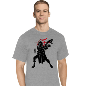 Shirts T-Shirts, Tall / Large / Sports Grey Crimson snake