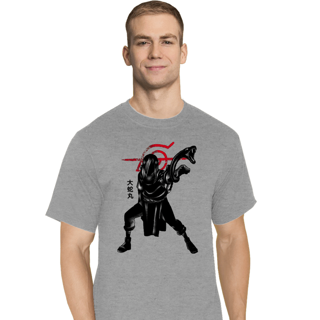 Shirts T-Shirts, Tall / Large / Sports Grey Crimson snake