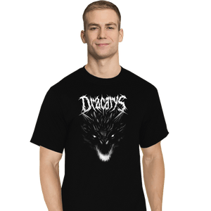 Secret_Shirts T-Shirts, Tall / Large / Black Dracarys Metal T-Shirt