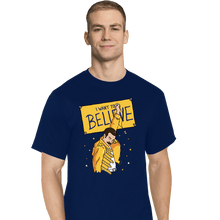 Load image into Gallery viewer, Daily_Deal_Shirts T-Shirts, Tall / Large / Navy I Want To Believe

