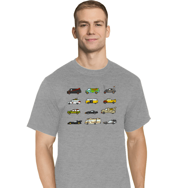 Secret_Shirts T-Shirts, Tall / Large / Sports Grey Iconic Cars & Vans