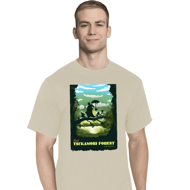 Daily_Deal_Shirts T-Shirts, Tall / Large / White Visit Tsukamori Forest