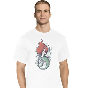 Shirts T-Shirts, Tall / Large / White The Mermaid