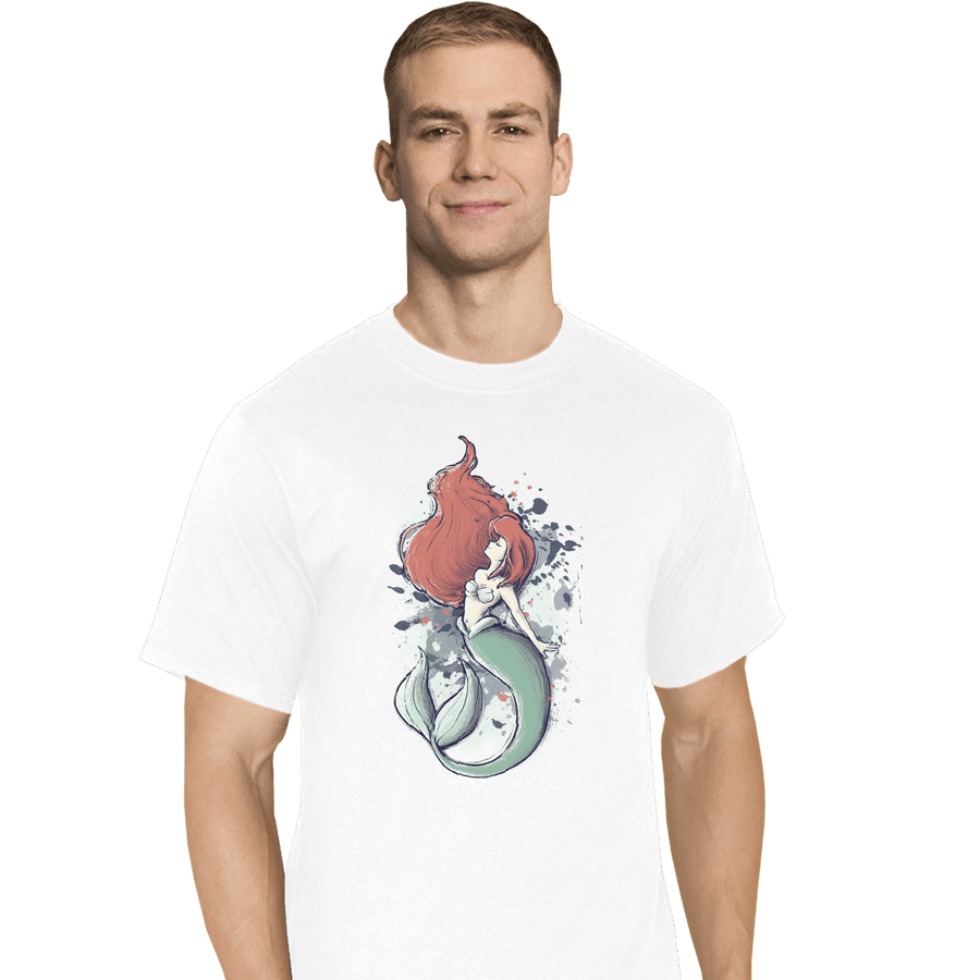 Shirts T-Shirts, Tall / Large / White The Mermaid