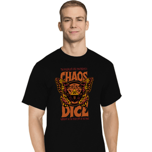 Daily_Deal_Shirts T-Shirts, Tall / Large / Black Chaos Dice