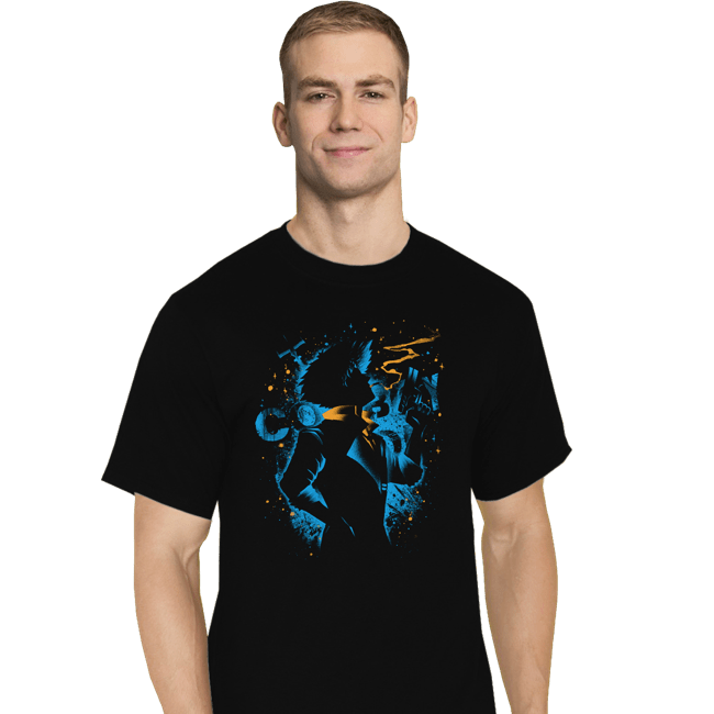 Daily_Deal_Shirts T-Shirts, Tall / Large / Black Swimming Bird