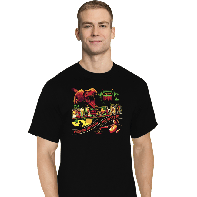 Sold_Out_Shirts T-Shirts, Tall / Large / Black Visit Isla Nublar