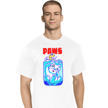 Load image into Gallery viewer, Shirts T-Shirts, Tall / Large / White Paws
