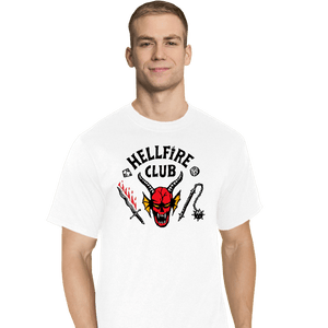 Secret_Shirts T-Shirts, Tall / Large / White Hellfire Club