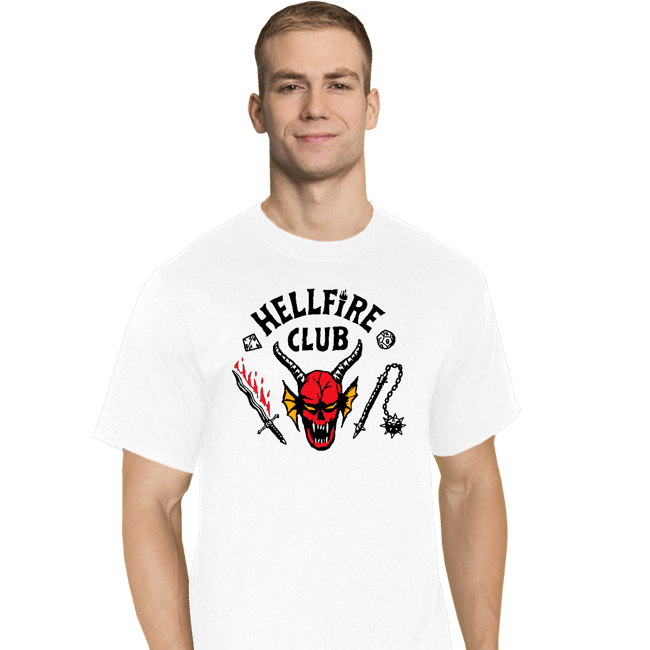 Secret_Shirts T-Shirts, Tall / Large / White Hellfire Club