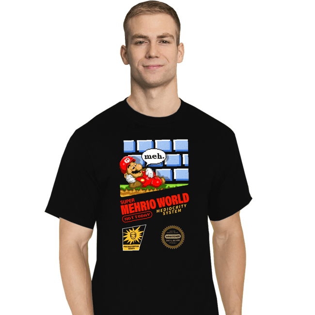 Secret_Shirts T-Shirts, Tall / Large / Black Super Mehrio