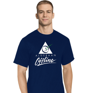 Shirts T-Shirts, Tall / Large / Navy Planet Offline