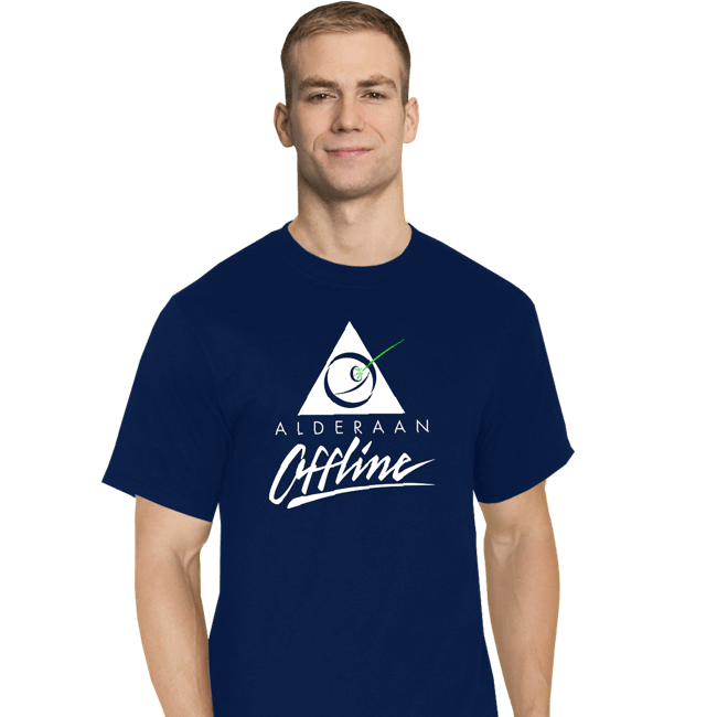 Shirts T-Shirts, Tall / Large / Navy Planet Offline