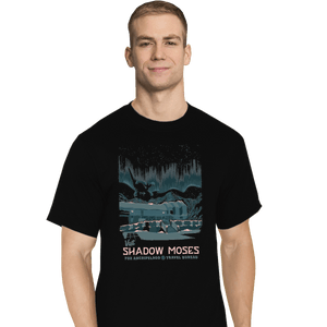 Shirts T-Shirts, Tall / Large / Black Visit Shadow Moses