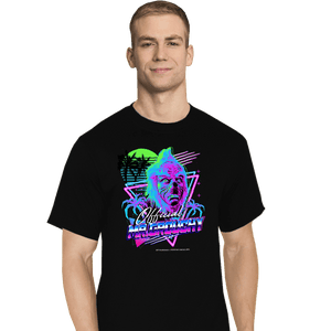 Shirts T-Shirts, Tall / Large / Black Mr Grouchy x CoDdesigns Neon Retro Tee