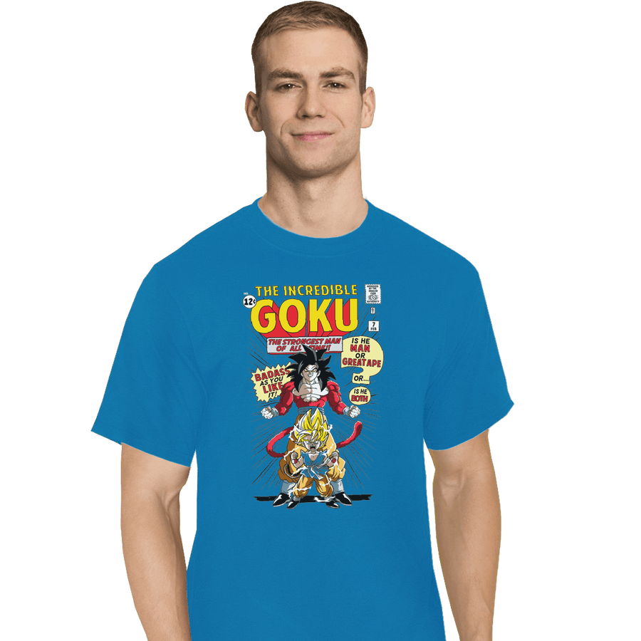 Shirts T-Shirts, Tall / Large / Royal The Incredible Goku