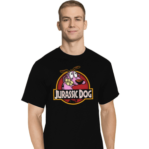 Daily_Deal_Shirts T-Shirts, Tall / Large / Black Jurassic Dog