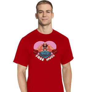 Shirts T-Shirts, Tall / Large / Red Bear Hugger