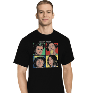 Shirts T-Shirts, Tall / Large / Black Scoops Troop