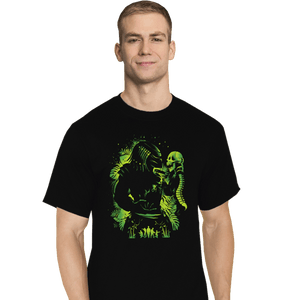 Secret_Shirts T-Shirts, Tall / Large / Black Hunter Of Humans