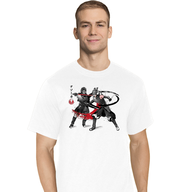 Daily_Deal_Shirts T-Shirts, Tall / Large / White The Final Lesson Sumi-e