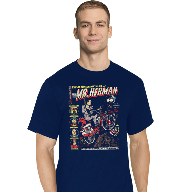 Daily_Deal_Shirts T-Shirts, Tall / Large / Navy Astonishing Adventures