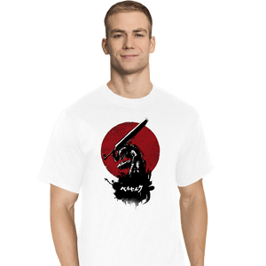 Shirts T-Shirts, Tall / Large / White Red Sun Swordsman