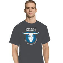 Load image into Gallery viewer, Daily_Deal_Shirts T-Shirts, Tall / Large / Charcoal Bovine University
