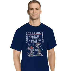 Shirts T-Shirts, Tall / Large / Navy Christmas List