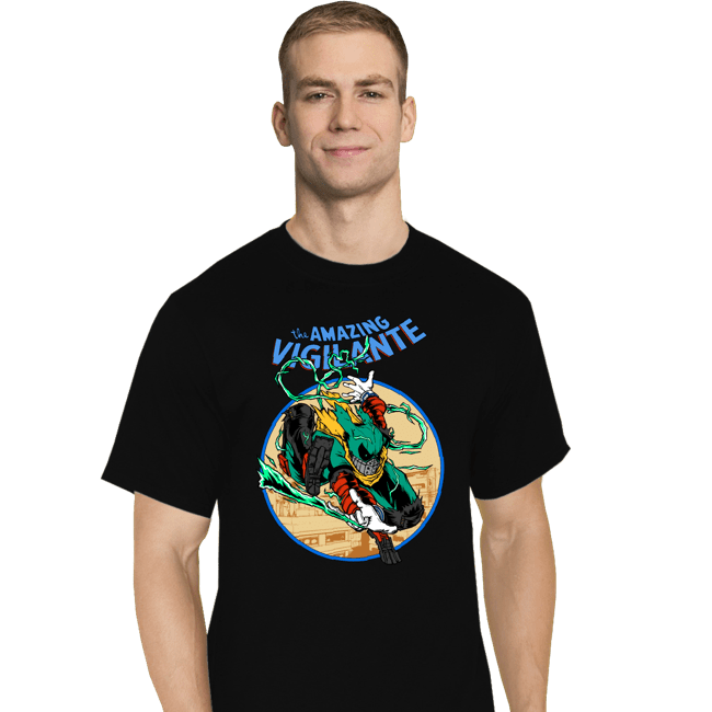 Daily_Deal_Shirts T-Shirts, Tall / Large / Black The Amazing Vigilante