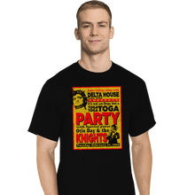 Load image into Gallery viewer, Secret_Shirts T-Shirts, Tall / Large / Black Delta House Flyer
