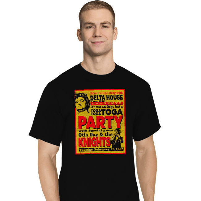 Secret_Shirts T-Shirts, Tall / Large / Black Delta House Flyer