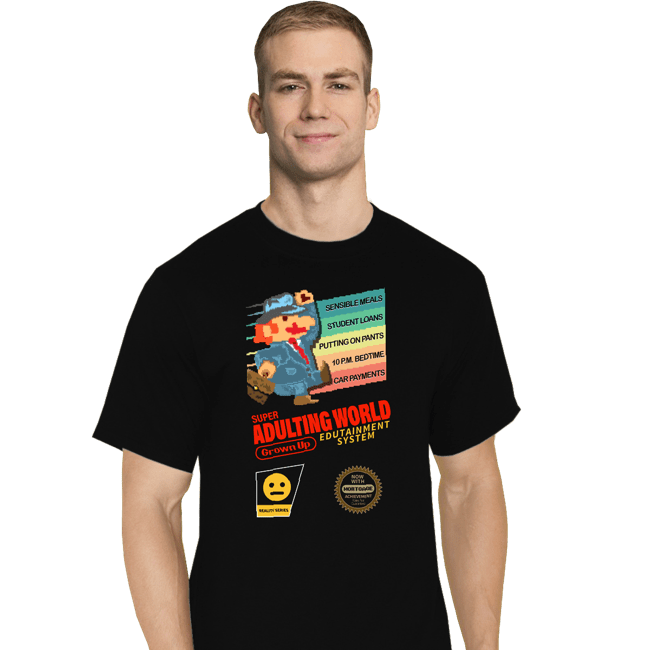 Secret_Shirts T-Shirts, Tall / Large / Black Adulting World