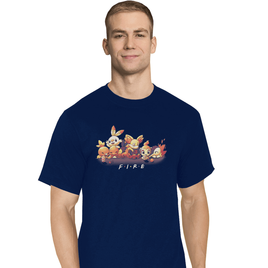Shirts T-Shirts, Tall / Large / Navy Fire Friends