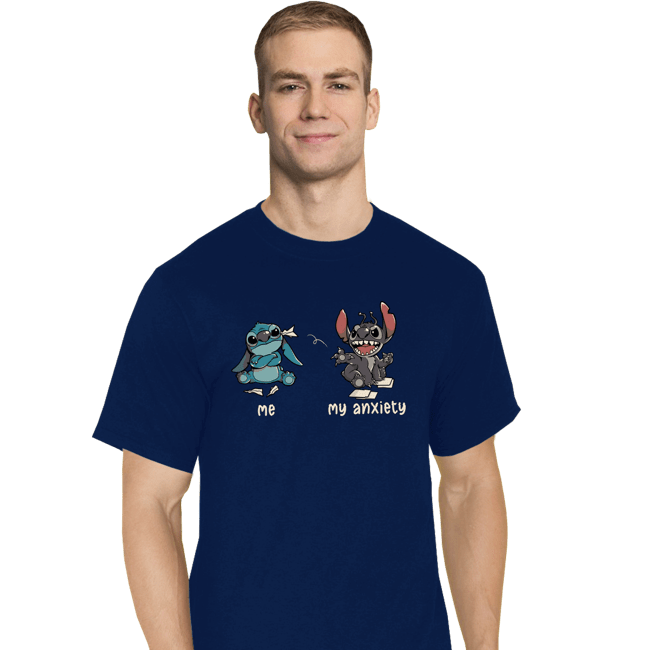 Secret_Shirts T-Shirts, Tall / Large / Navy My Anxiety