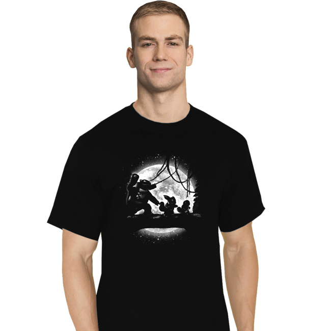 Shirts T-Shirts, Tall / Large / Black Moonlight Water Types