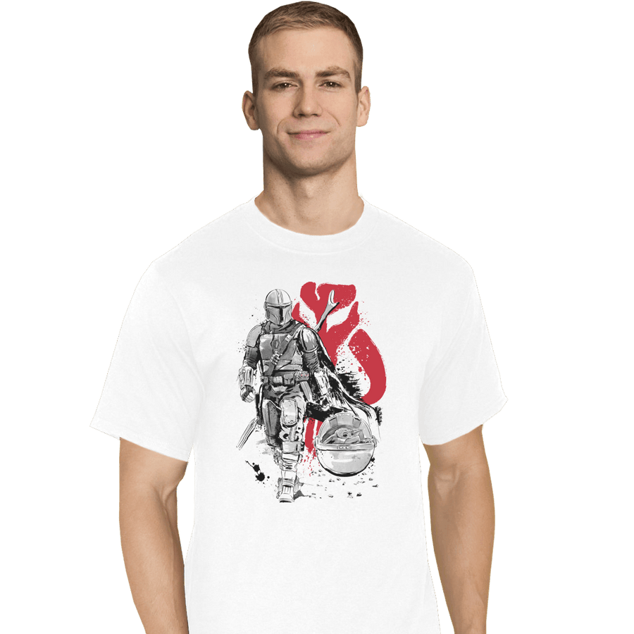 Shirts T-Shirts, Tall / Large / White Lone Hunter And Cub