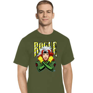 Daily_Deal_Shirts T-Shirts, Tall / Large / Military Green Rogue 97