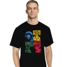 Load image into Gallery viewer, Secret_Shirts T-Shirts, Tall / Large / Black Bebop Panels
