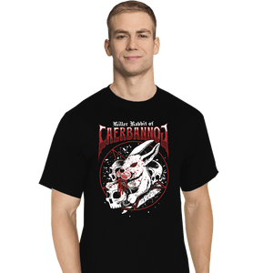 Secret_Shirts T-Shirts, Tall / Large / Black Killer Rabbit Metal