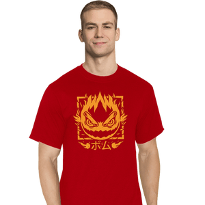 Shirts T-Shirts, Tall / Large / Red Fireball Bomb