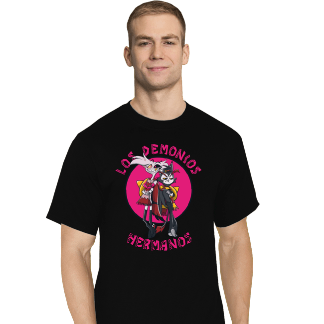 Daily_Deal_Shirts T-Shirts, Tall / Large / Black Los Demonios Hermanos