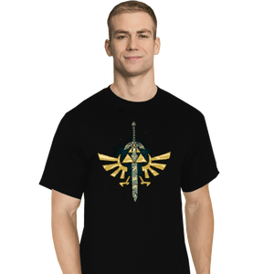 Daily_Deal_Shirts T-Shirts, Tall / Large / Black A Master Sword