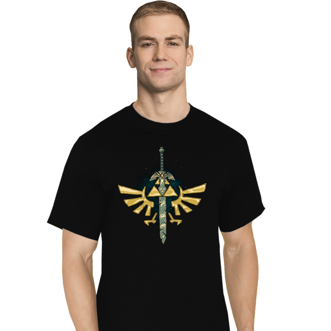 Daily_Deal_Shirts T-Shirts, Tall / Large / Black A Master Sword