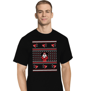 Shirts T-Shirts, Tall / Large / Black Festive Duck Hunt