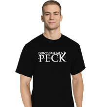 Load image into Gallery viewer, Daily_Deal_Shirts T-Shirts, Tall / Large / Black Don&#39;t Call Me A Peck

