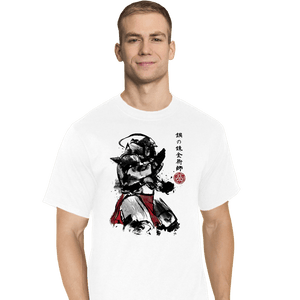 Secret_Shirts T-Shirts, Tall / Large / White Alphonse Sumi-e