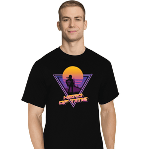 Daily_Deal_Shirts T-Shirts, Tall / Large / Black Neon Hero Of Time